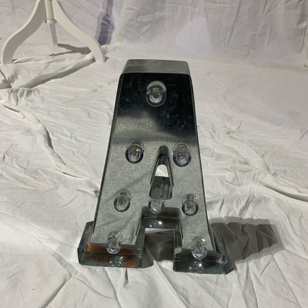 letter A metal decoration